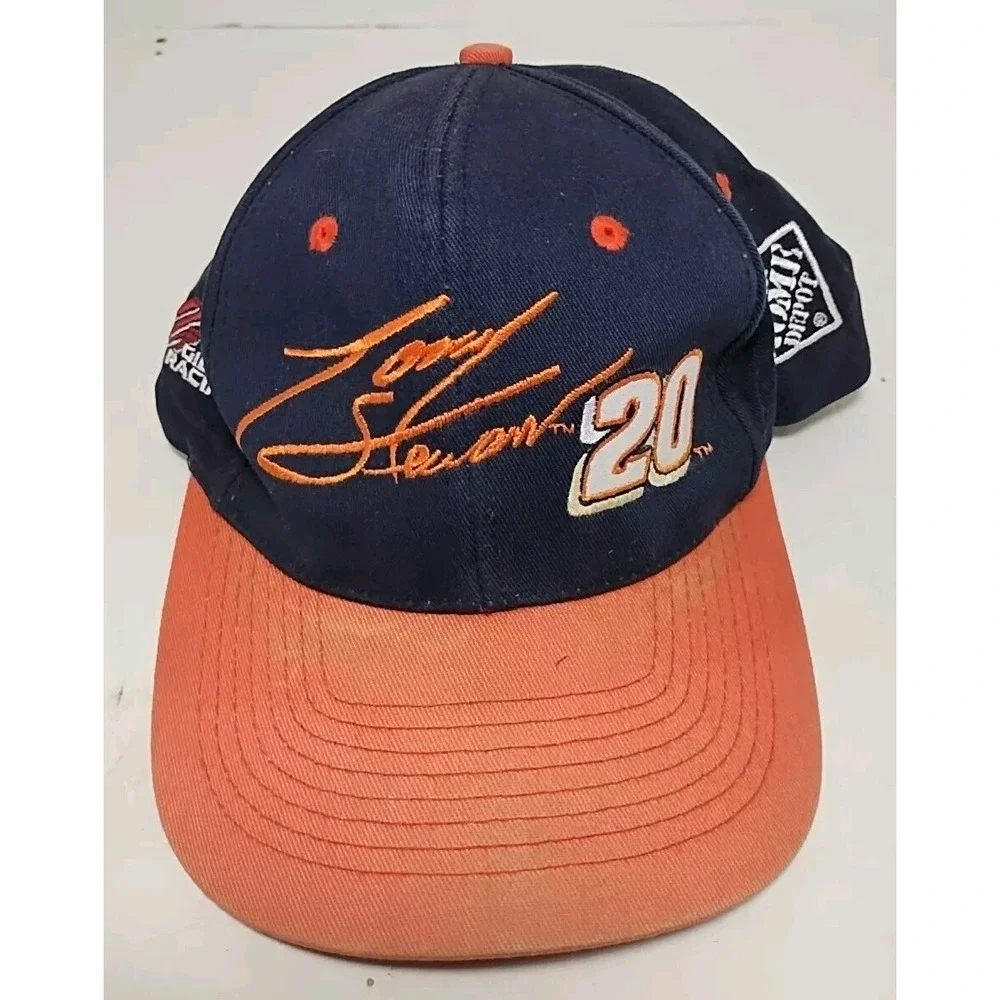 Vintage Tony Stewart #20 Joe Gibbs Racing Hat Cap NASCAR Home Depot Competitors